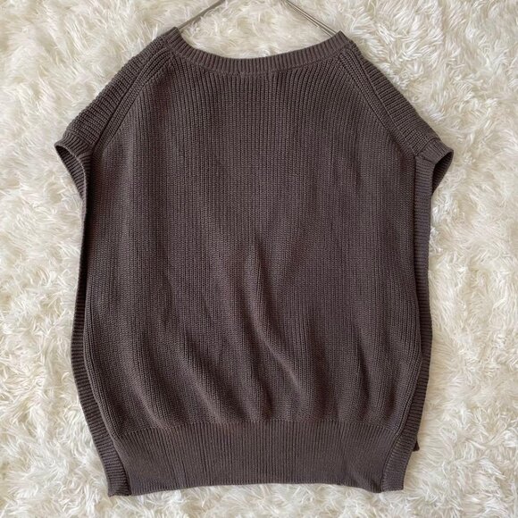 lowrys Side Slit Knit Vest Gray - Picture 2 of 6